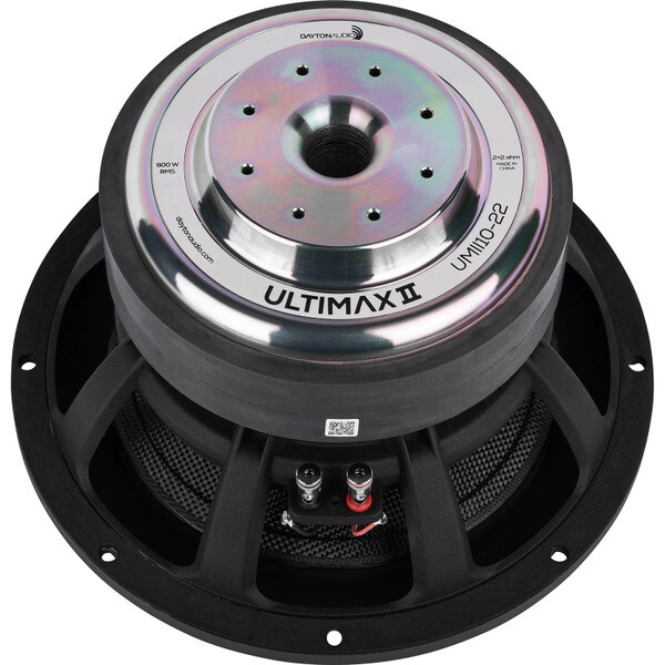 Main product image for Dayton Audio UMII10-22 Ultimax II 10" DVC Subwoofer 2 Ohm Per Coil295-710